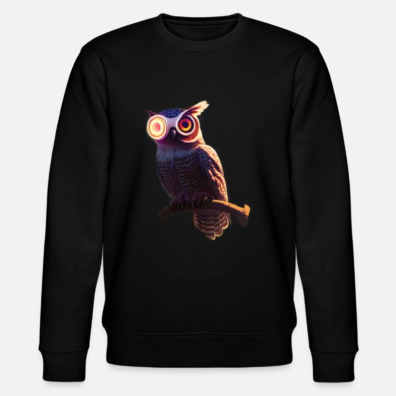 Robot Owl Hybride Être - Sweat bio CHANGER Stanley/Stella Unisexe - noir