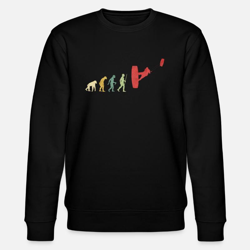 Kite Surfing Surfer Evolution - Stanley/Stella CHANGER Unisex Organic Sweatshirt - black