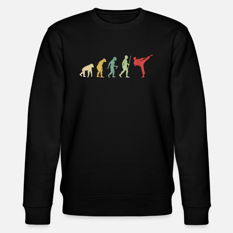 Karate High Kick Evolution - Stanley/Stella Unisex Bio-Sweatshirt CHANGER  - Schwarz