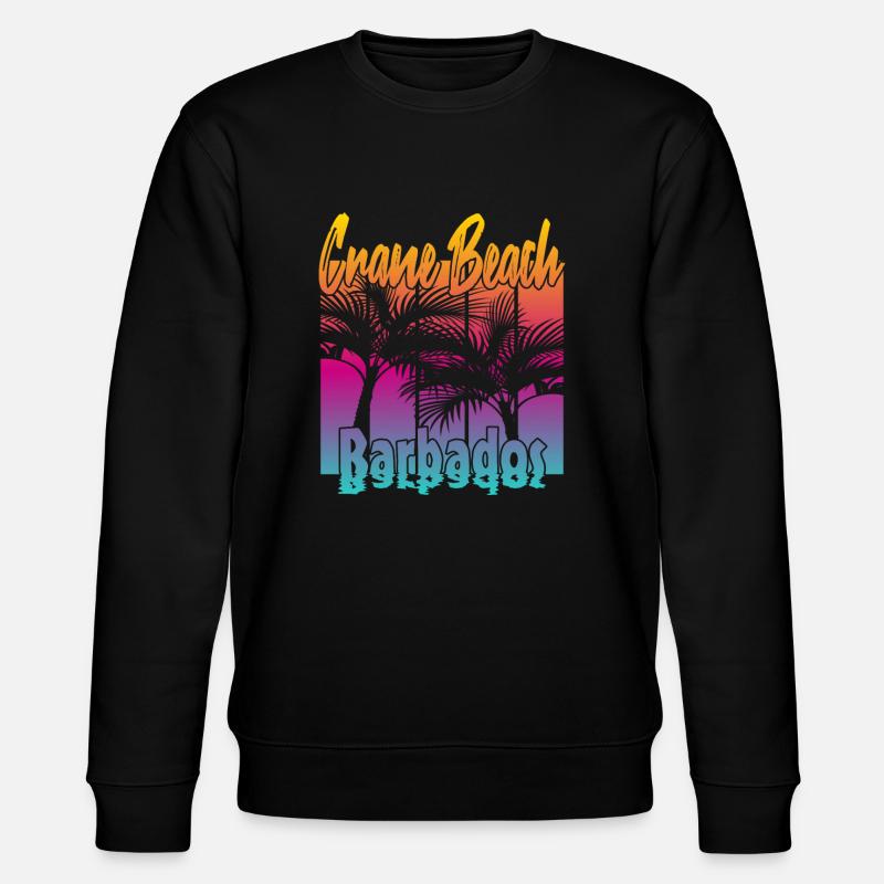 Crane Beach Barbados - Stanley/Stella Unisex Bio-Sweatshirt CHANGER  - Schwarz