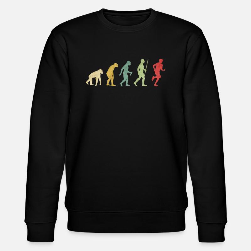 Jogging Runner Evolution - Stanley/Stella CHANGER Unisex Organic Sweatshirt - black