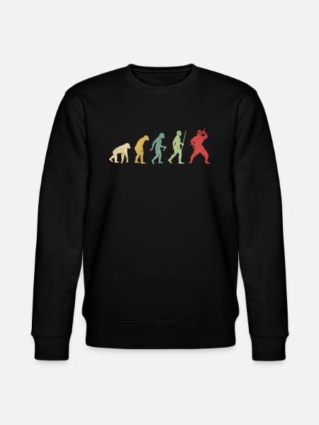 Ninja Pose Evolution - Stanley/Stella CHANGER Unisex Organic Sweatshirt - black