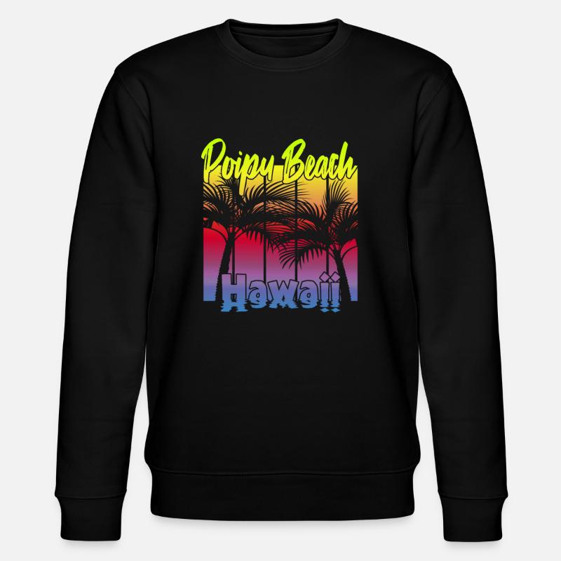 Poipu Beach Hawaii - Sweat bio CHANGER Stanley/Stella Unisexe - noir