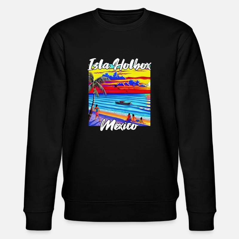 Isla Holbox Mexico - Stanley/Stella Unisex Bio-Sweatshirt CHANGER  - Schwarz
