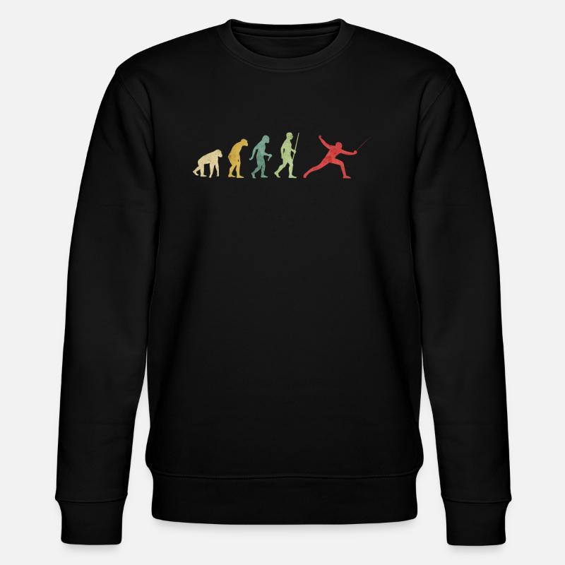 Fencing Evolution - Stanley/Stella CHANGER Unisex Organic Sweatshirt - black