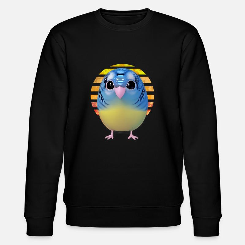Vögel beobachten Vogel - Stanley/Stella Unisex Bio-Sweatshirt CHANGER  - Schwarz