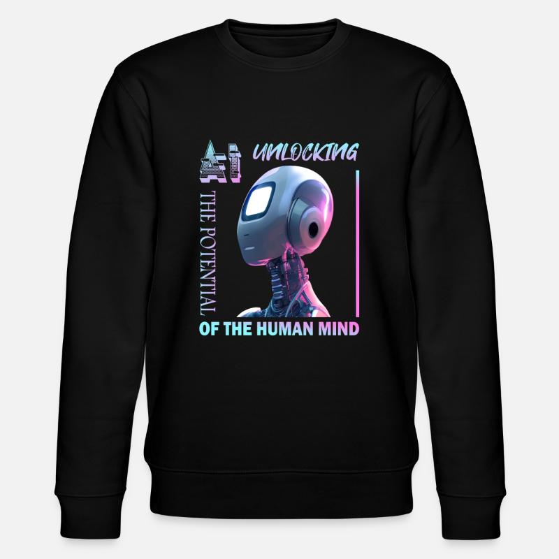 Unlocking Potential with AI - Stanley/Stella Unisex Bio-Sweatshirt CHANGER  - Schwarz