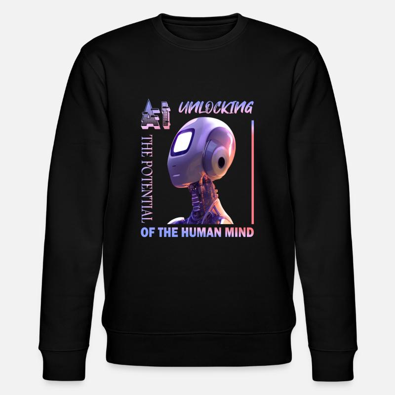 Unlocking Potential with AI - Stanley/Stella Unisex Bio-Sweatshirt CHANGER  - Schwarz
