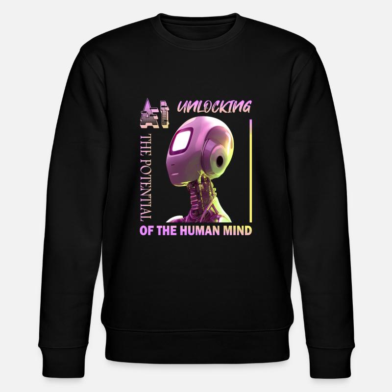 Unlocking Potential with AI - Stanley/Stella Unisex Bio-Sweatshirt CHANGER  - Schwarz