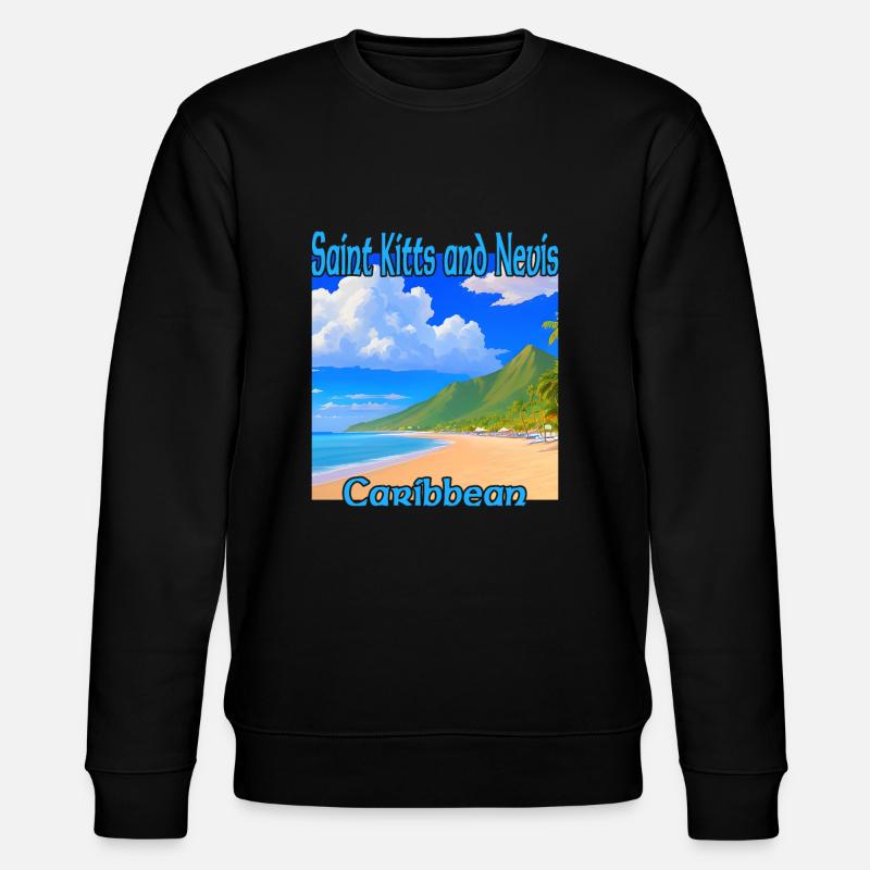 Plage à Saint-Kitts-et-Nevis - Sweat bio CHANGER Stanley/Stella Unisexe - noir