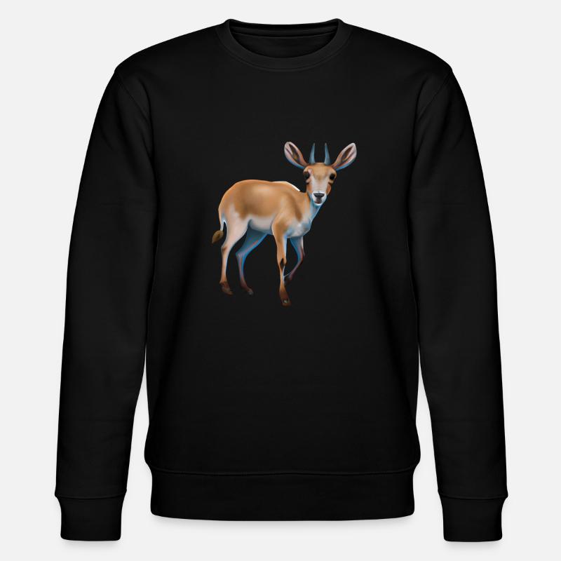 Saiga-Antilope - Stanley/Stella Unisex Bio-Sweatshirt CHANGER  - Schwarz