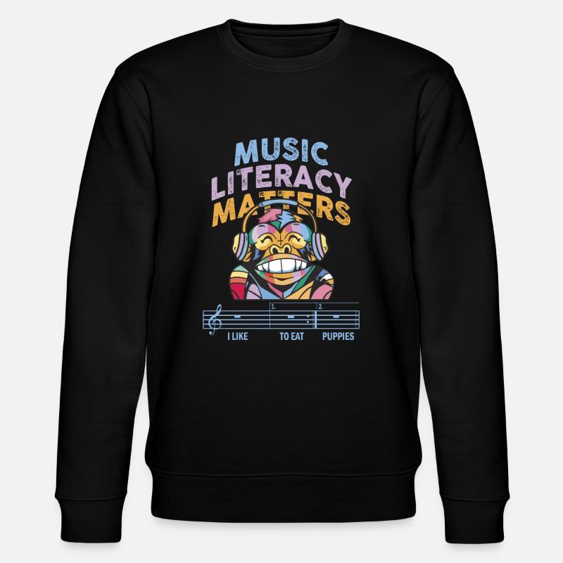 La littératie musicale, ça compte - Sweat bio CHANGER Stanley/Stella Unisexe - noir