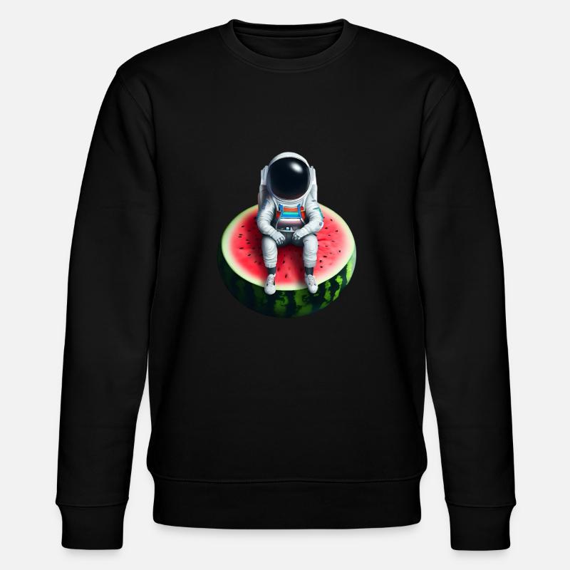Astronaute sur pastèque - Sweat bio CHANGER Stanley/Stella Unisexe - noir