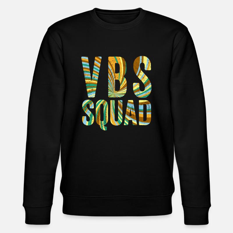 VBS Squad Bibel Shool - Stanley/Stella Unisex Bio-Sweatshirt CHANGER  - Schwarz