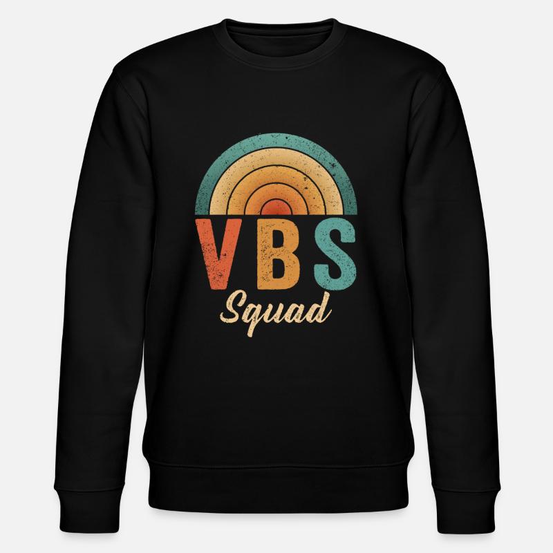 VBS Squad Bibel Shool - Stanley/Stella Unisex Bio-Sweatshirt CHANGER  - Schwarz