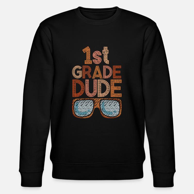 Kindergärtnerin Lustige Studentin 1. Abschluss - Stanley/Stella Unisex Bio-Sweatshirt CHANGER - Schwarz