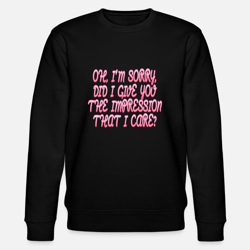 Indifférence, Sarcasme, Attitude différente - Sweat bio CHANGER Stanley/Stella Unisexe - noir