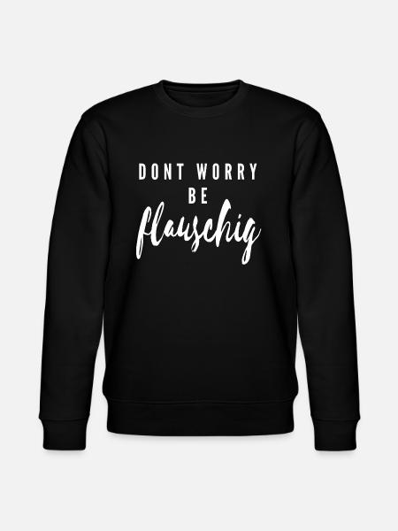 dont worry be fluffy - Stanley/Stella CHANGER Unisex Organic Sweatshirt - black