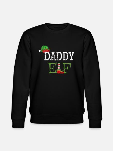 Daddy Elf - Papa der Weihnachts-Elf - Stanley/Stella Unisex Bio-Sweatshirt CHANGER - Schwarz