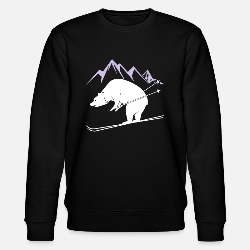Ours de snowboard - Sweat bio CHANGER Stanley/Stella Unisexe - noir