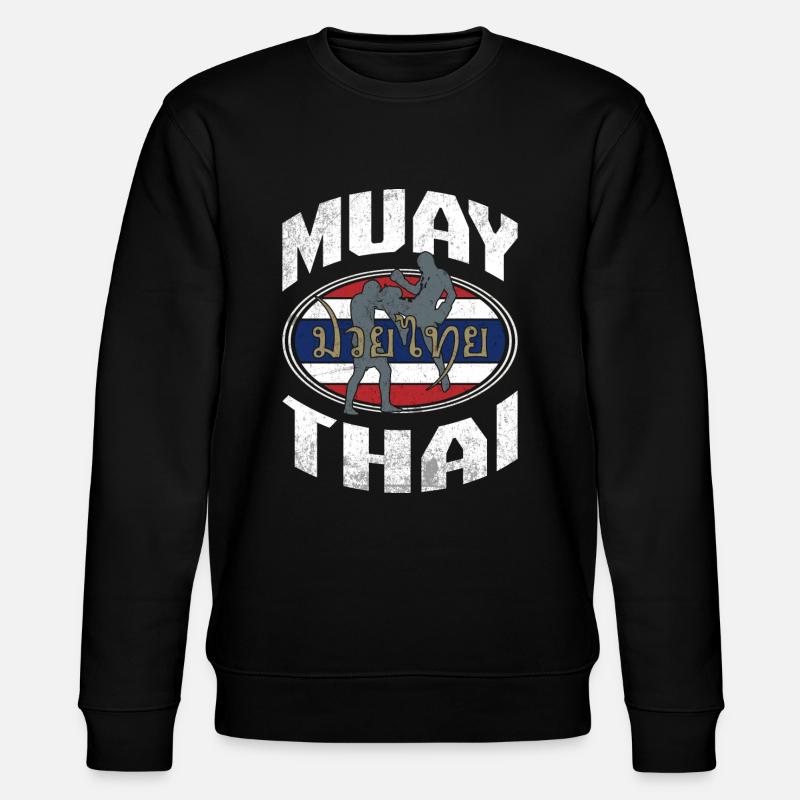Drapeau thaïlandais de kickboxing - Sweat bio CHANGER Stanley/Stella Unisexe - noir