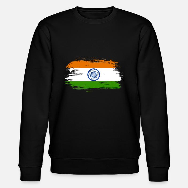 Cadeau de drapeau de l’Inde - Sweat bio CHANGER Stanley/Stella Unisexe - noir