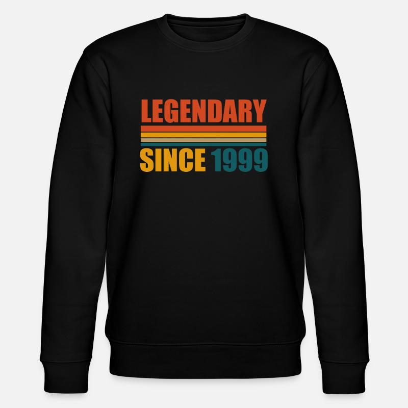 legendär seit 1999 - Stanley/Stella Unisex Bio-Sweatshirt CHANGER  - Schwarz