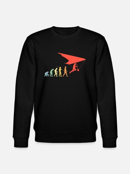 Paragleiten Evolution Retro Paragleiter Geschenk - Stanley/Stella Unisex Bio-Sweatshirt CHANGER - Schwarz