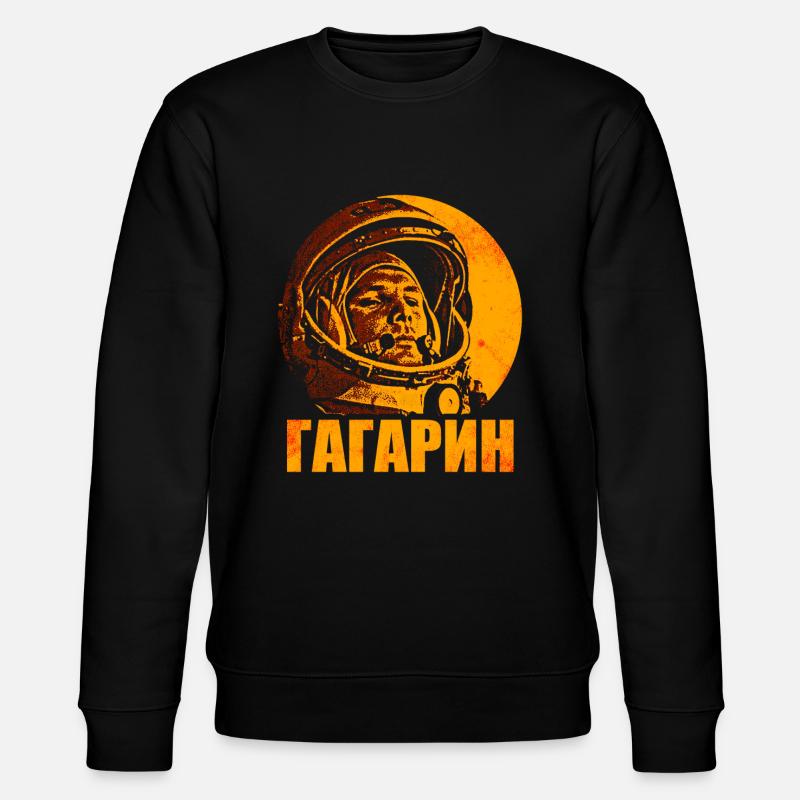 Juri Gagarin - Stanley/Stella Unisex Bio-Sweatshirt CHANGER  - Schwarz