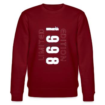 Édition Limitée Année de Naissance 1998 Cadeau Hommes - Sweat bio CHANGER Stanley/Stella Unisexe - bordeaux - Devant - Nik (191cm) & Marisol (170cm)