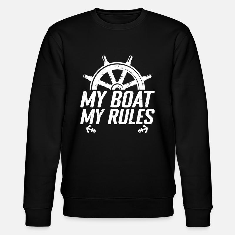 My boat my rules, Boating - Sweat bio CHANGER Stanley/Stella Unisexe - noir