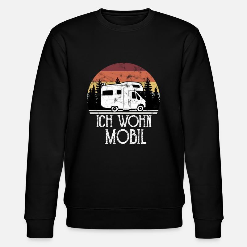 Motorhome camping - Stanley/Stella CHANGER Unisex Organic Sweatshirt - black