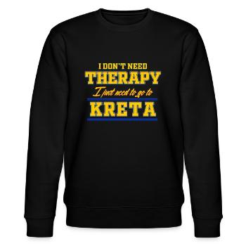 Crete - Stanley/Stella CHANGER Unisex Organic Sweatshirt - black - Front - Nik (191cm) & Marisol (170cm)