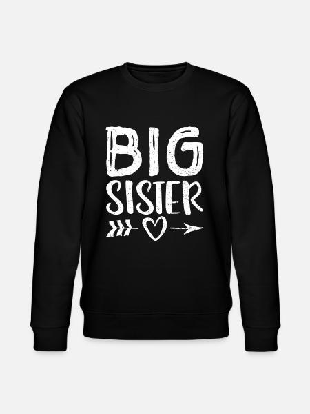 Big Sister - sister - Stanley/Stella CHANGER Unisex Organic Sweatshirt - black