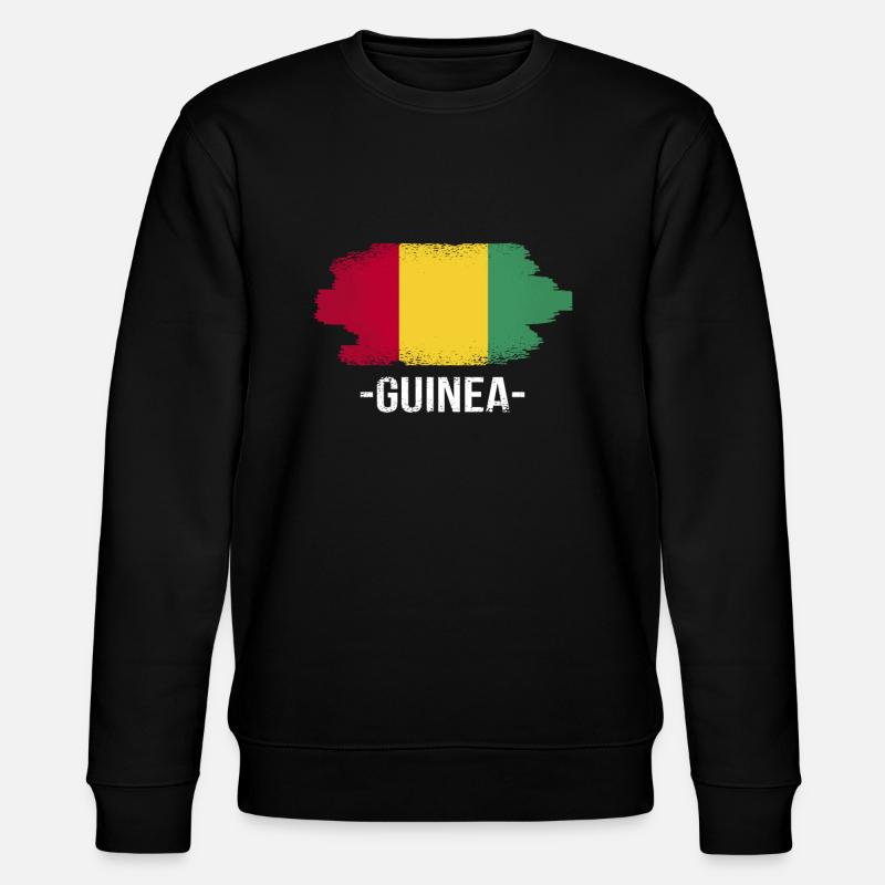 Drapeau guinée - Sweat bio CHANGER Stanley/Stella Unisexe - noir