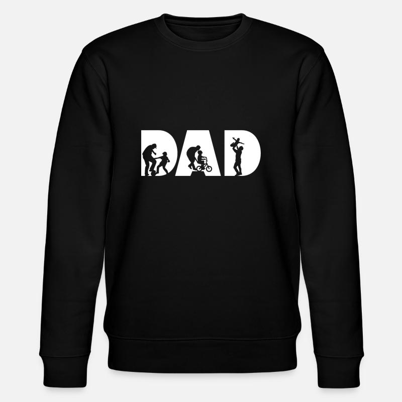 Best Dad - Stanley/Stella CHANGER Unisex Organic Sweatshirt - black