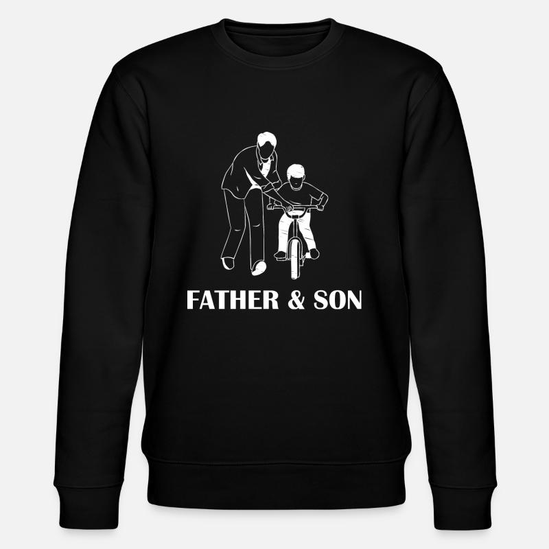 Father's Day Son Design - Stanley/Stella CHANGER Unisex Organic Sweatshirt - black
