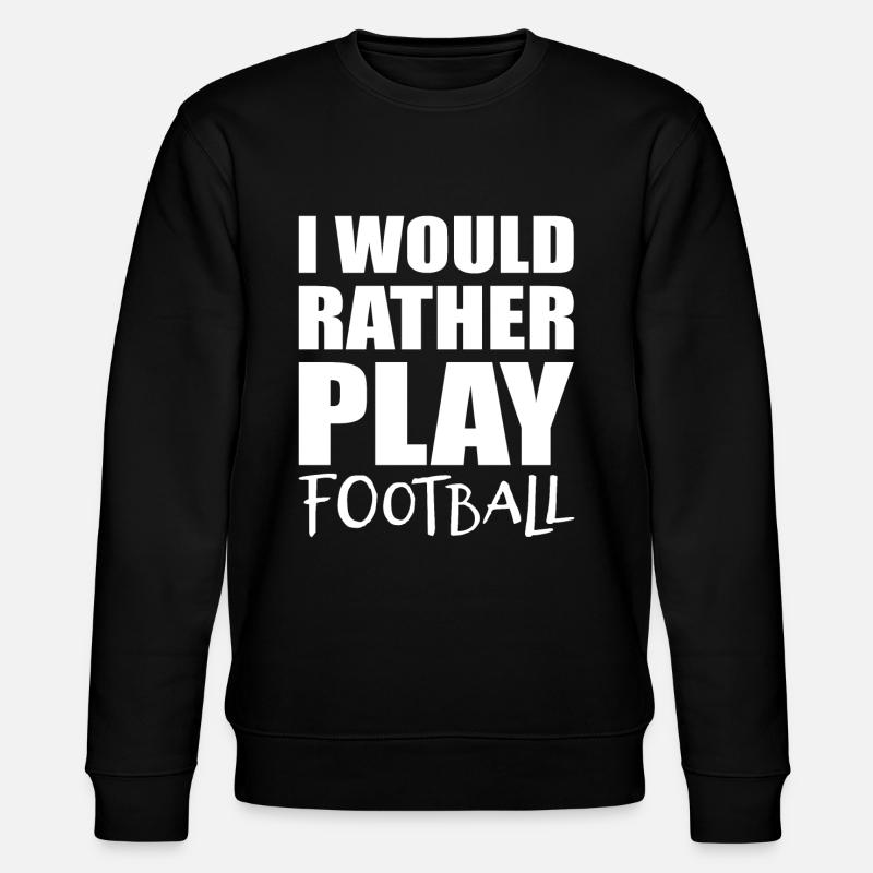 Fussball Fußball - Stanley/Stella Unisex Bio-Sweatshirt CHANGER  - Schwarz