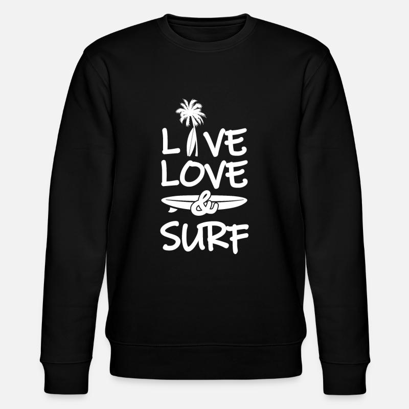 surf - Sweat bio CHANGER Stanley/Stella Unisexe - noir