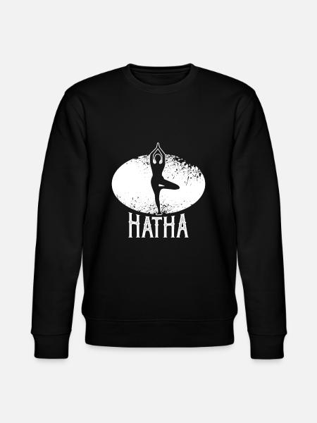 Hatha Yoga - Stanley/Stella CHANGER Unisex Organic Sweatshirt - black