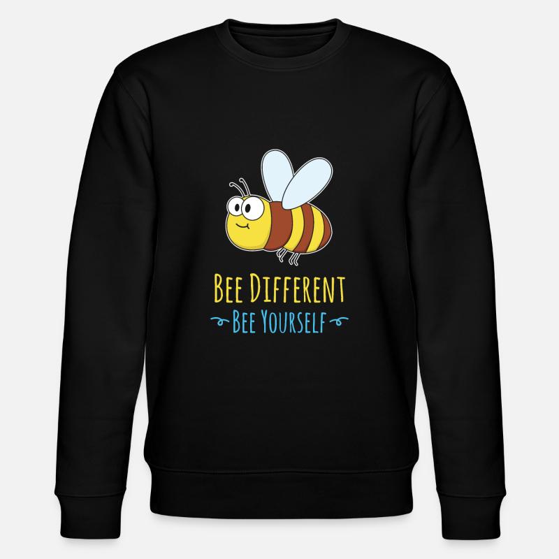 Bienen - Stanley/Stella Unisex Bio-Sweatshirt CHANGER  - Schwarz