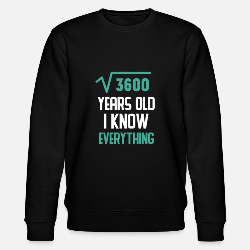 Anniversaire 60 ans - Sweat bio CHANGER Stanley/Stella Unisexe - noir