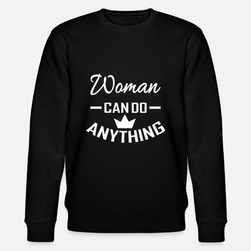 Feminismus - Stanley/Stella Unisex Bio-Sweatshirt CHANGER  - Schwarz