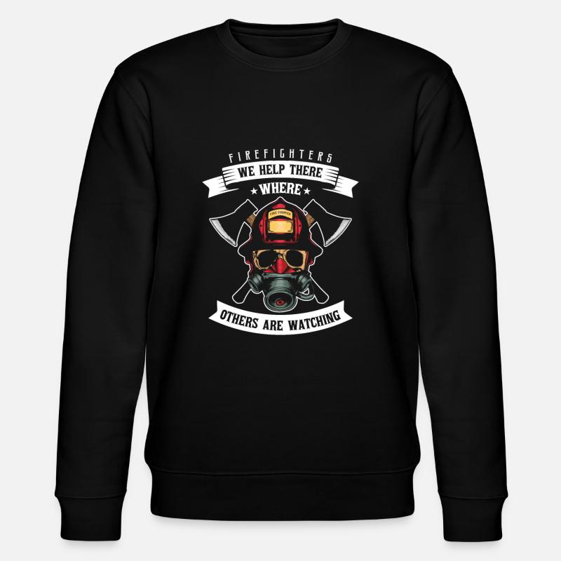 fire Department - Stanley/Stella CHANGER Unisex Organic Sweatshirt - black