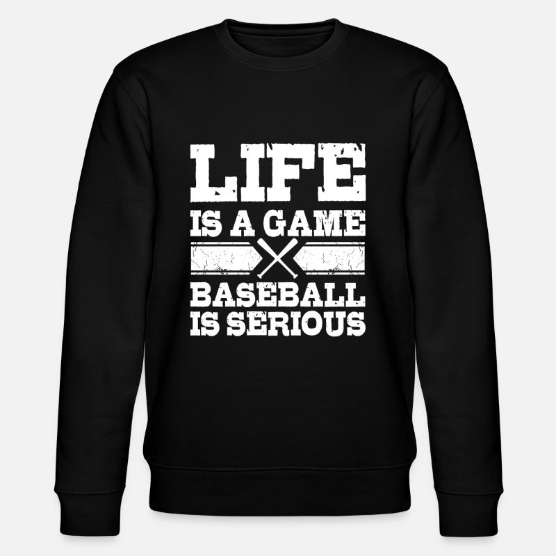 baseball - Stanley/Stella CHANGER Unisex Organic Sweatshirt - black