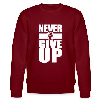Motivation - Stanley/Stella Unisex Bio-Sweatshirt CHANGER  - Burgunderrot - Vorne - Nik (191cm) & Marisol (170cm)