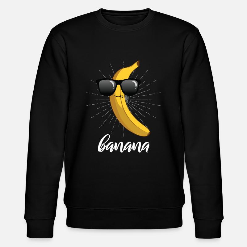 Banane - Stanley/Stella Unisex Bio-Sweatshirt CHANGER  - Schwarz