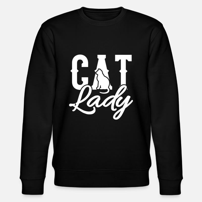 Katzen - Stanley/Stella Unisex Bio-Sweatshirt CHANGER - Schwarz