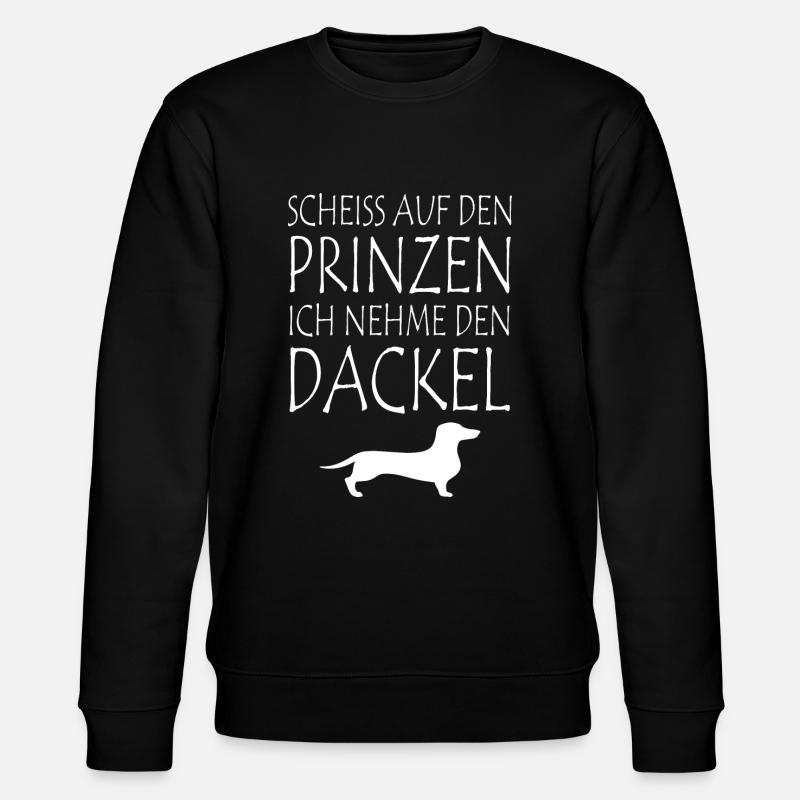 Dackel - Stanley/Stella Unisex Bio-Sweatshirt CHANGER  - Schwarz