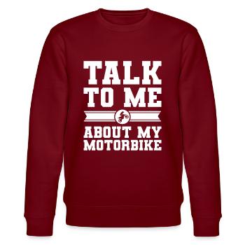Motorrad - Stanley/Stella Unisex Bio-Sweatshirt CHANGER  - Burgunderrot - Vorne - Nik (191cm) & Marisol (170cm)
